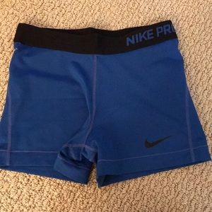Blue Nike Pro’s